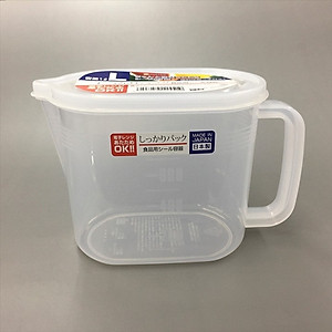 Hộp thực phẩm có tay cầm Nakaya 1000ml,  nắp bằng nhựa PE mềm dẻo, khả năng chịu được nhiệt từ -20~ 70°C- nội địa Nhật Bản