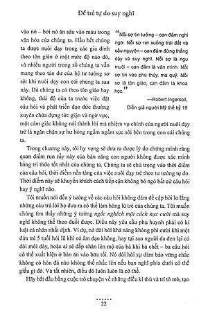 Sách Để Trẻ Tự Do Suy Nghĩ