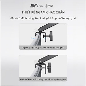 Gối Tựa Đầu Ghế Văn Phòng, Gối Kê Cổ Cao Su Non, Ngàm Khóa Cố Định Trên Ghế Giảm Mỏi Vai Gáy- Sairui