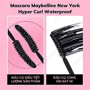 Mascara Dài và Cong Mi Maybelline New York Hyper Curl Waterproof Màu Đen