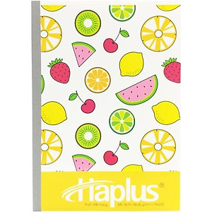 Combo 5 Tập Fruit Kẻ Ngang 200 Trang ĐL 58-60g/m2 - Haplus 5679 (Mẫu Màu Giao Ngẫu Nhiên)