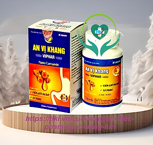 ￼AN VỊ KHANG Vinaphar Hộp 60 Viên   - Giúp Kiện Tỳ Vị, giảm Acid Dịch Vị ,Hỗ Trợ  Viêm Loét Dạ Dày - Tá Tràng