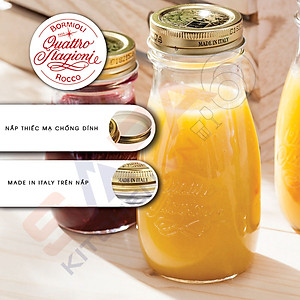 Chai thủy tinh nắp vặn Quattro 200ml - Bormioli Rocco - Italy