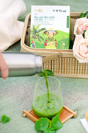 Bột Rau Má Đậu Xanh Cốt Dừa Dalahouse 200g, Thức Uống Mát Lành, Thanh Nhiệt Cơ Thể, Tốt Cho Người Tiểu Đường 