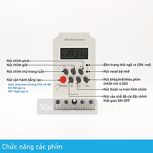 Bộ công tắc,Timer hẹn giờ bật tắt thiết bị điện KG316 T-II 25A/220V 16 chương trình