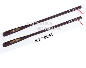 Đón gót giầy bằng gỗ muồng đen nguyên khối khảm trai DAICAT KT 70 cm Hàng chính hãng