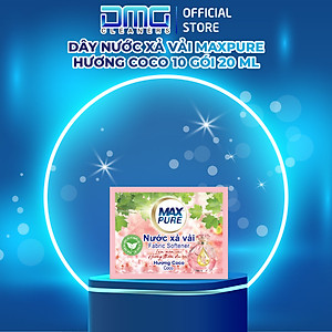 Dây 10 gói nước xả vải Maxpure hương CoCo 20ml