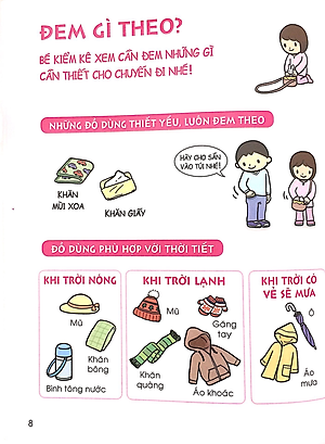 Sách Cẩm Nang Sinh Hoạt Bằng Tranh Cho Bé Tập 3: Kĩ Năng Đi Ra Ngoài