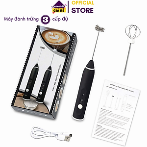 Máy đánh trứng KG86 tạo bọt cà phê mini cầm tay dễ sử dụng 2 trong 1 tích hợp cổng sạc usb - Hàng chính hãng