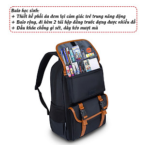 Cặp học sinh trung học nữ cá tính XBags Clever