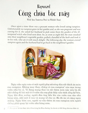 Công Chúa Tóc Mây (Truyện Dành Cho Trẻ Từ 3 Tuổi) - Truyện Song Ngữ Anh - Việt