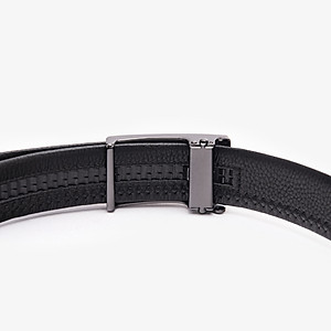 Thắt Lưng Nam Dây Lưng Da Thật GENCE LG48 Chất Liệu Da Bò Cao Cấp Màu Đen