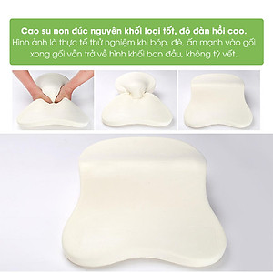 Gối tựa đầu xe ô tô cao su non, gối tựa lưng ô tô cao cấp kê cổ tựa lưng ghế ô tô, massage vai gáy phụ kiện xe hơi Tâm Luân