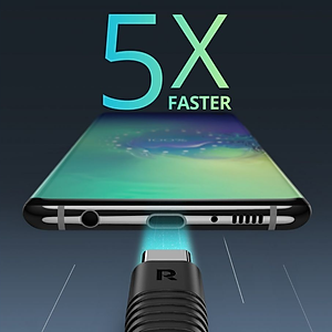 Dây Cáp Sạc Type C to C Sạc Nhanh 60W, Dài 1m, Dây Dù Nylon Siêu Bền RAVPower RP-CB047 - Hàng Chính Hãng