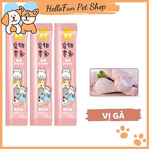 Combo 10 thanh súp thưởng cho mèo hương vị thơm ngon (15gr/thanh)