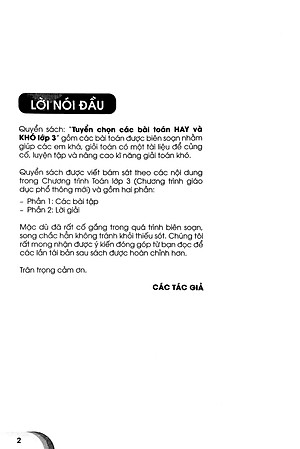 Tuyển Chọn Các Bài Toán Hay Và Khó Lớp 3 (Biên Soạn Theo Chương Trình Giáo Dục Phổ Thông Mới)