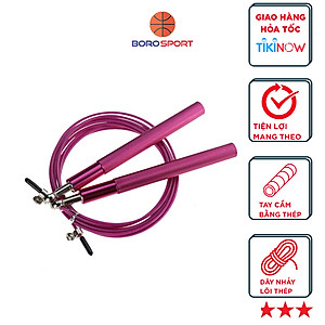 Dây nhảy lõi thép, tay cầm hợp kim nhôm, bền bỉ dẻo dai Cleacco