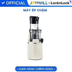 Máy ép chậm trái cây EJJ421IVY LocknLock, Hàng chính hãng, công suất 200W, 2 chế độ ép vượt trội, miệng ống rộng - JoyMall