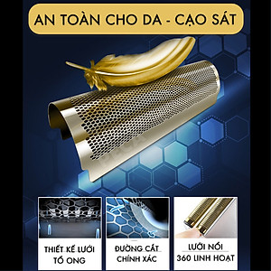 Máy cạo râu chuyên nghiệp Kemei KM-2028 điều chỉnh 3 mức tốc độ cắt kèm màn hình LCD hiển thị thông minh sạc nhanh USB công suất mạnh có thể dùng cạo đầu, fade tóc