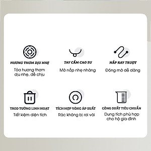 Thùng Rác Thông Minh Treo Tủ Bếp Thiết Kế Nắp Mở Đa Chiều - Có Thanh Treo Cửa Tủ Bếp FEIDASH TG3680