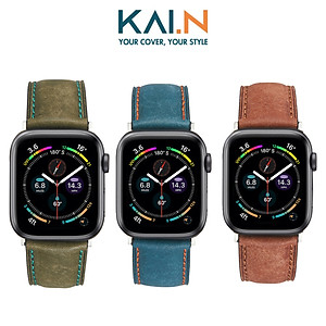 Dây Đeo Da Dành Cho Apple Watch Ultra / Apple Watch Series 1-8/SE/SE 2022, Kai.N_Genuine Leather - Hàng Chính Hãng
