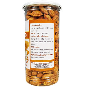 Hạnh Nhân Rang Bơ Nhập Khẩu Cao Cấp Thương Hiệu SK FOOD - Hũ 450G