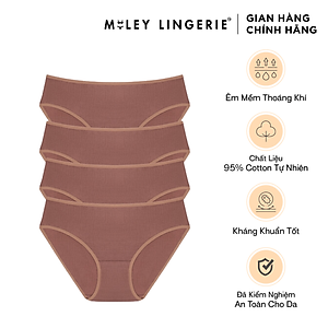 Combo 4 Quần Lót Nữ Modal Màu Hồng Ruốc - BCS0512