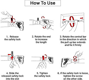 Xà Đơn Treo Tường Gắn Cửa Đa Năng Độ Dài Tùy Chỉnh Giúp Bạn Tập Gym, Tập Cơ Bụng, Cơ Vai, Cơ Xô 60-120Cm - Chính Hãng dododios (Màu Ngẫu Nhiên)