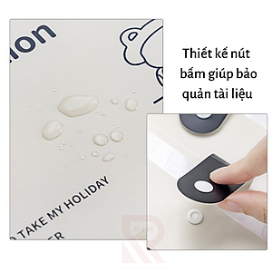 File đựng tài liệu A4 / Túi tài liệu A4 -8 ngăn lưu trữ tài liệu