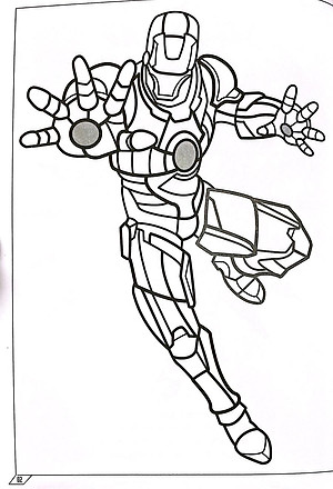 Sách Tô Màu Siêu Anh Hùng: Người Sắt