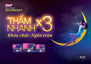 Combo 6 Băng Vệ Sinh Diana Super Night 35cm (Gói 3 Miếng)