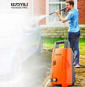 Máy Xịt Rửa Xe Cao Áp Rửa Xe Bọt Tuyết YILI 220V 1400W 90Bar Nhỏ Gọn Mạnh Mẽ Máy Rửa Xe Gia Đình