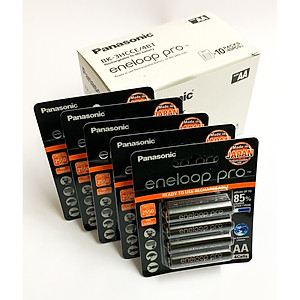 COMBO 5 Vỉ ( 20 Viên ) Pin Sạc AA ENELOOP PRO 2550 mah BK - 3HCCE/4BT - Hàng Chính Hãng