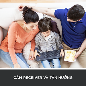 Bàn Phím Không Dây Logitech K400 PLUS - Hàng Chính Hãng