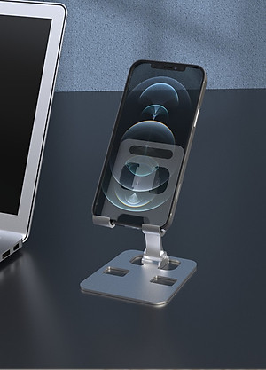Giá đỡ điện thoại hợp kim nhôm AT-1 gấp gọn tiện dụng - hàng chính hãng