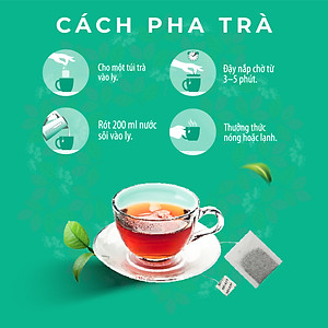 TRÀ XẠ ĐEN Hộp–  Delta D'Asia Hỗ trợ điều trị xơ gan, hạ men gan, viêm gan B (25 túi x 1,5 g)