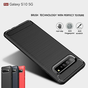 Ốp lưng chống sốc cho Samsung Galaxy S10 5G hiệu Likgus (chuẩn quân đội, chống va đập, chống vân tay) - Hàng nhập khẩu