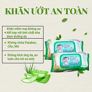 Khăn Giấy Ướt Cao Cấp Không Hương Staydry KU-STCC-KH100 (100 Tờ)