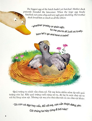 Chú Vịt Con Xấu Xí (Truyện Dành Cho Trẻ Từ 3 Tuổi) - Truyện Song Ngữ Anh - Việt