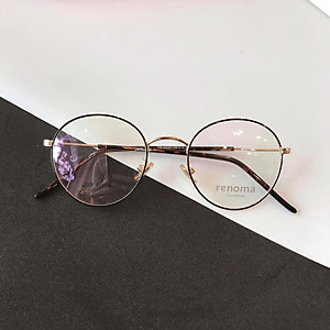 Kính Mắt tròn nhỏ Kim loại Hàn Quốc R728