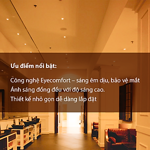 Bộ đèn âm trần Philips LED Eridani hiệu suất ánh sáng cao - Công suất (7W, 9W, 10W, 14W. 23W)