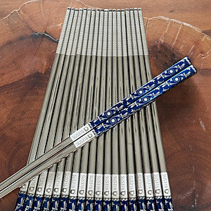 Set 05 đôi đũa inox 304 - 316 DandiHome 2020 chống trơn trượt, sang trọng, tinh tế