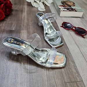 Dép cao gót nữ quai ngang đế xuồng ROSATA RO664 - 6p - HÀNG VIỆT NAM - BKSTORE