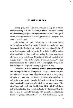 Chiến tranh thông tin các quốc gia trong cuộc đua chinh phục tâm trí con người - bản in 2025