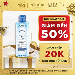 Nước Tẩy Trang L'Oreal 3 In 1 Micellar Làm Sạch Sâu (400ml)