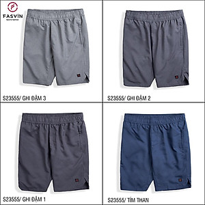 Quần Đùi Nam FASVIN Vải Gió Đẹp Hàng Nhà Máy Chất Lượng Cao Thể Thao Hay Mặc Nhà S23555.HN