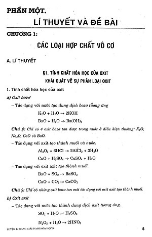 Sách Luyện Kỹ Năng Giải Toán Hóa Học 9