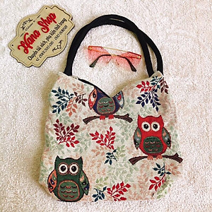 Túi thổ cẩm tim nhỏ