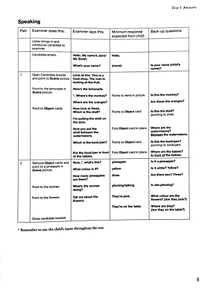 Cambridge English Starters 1 for Revised Exam from 2018 Ans Booklet