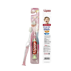 Bàn Chải Đánh Răng Lipzo Kids Step1 Cao Cấp Công Nghệ Chỉ Tơ Nha Khoa Siêu Mềm Dành Cho Trẻ Em Trên 2 Tuổi